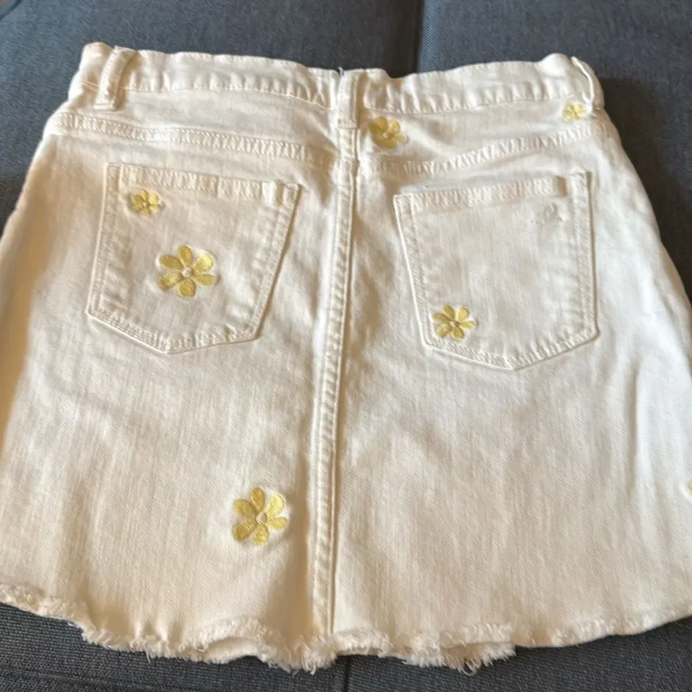 DL 1961 Girls Jenny Milk Daisy Mini Skirt. 5 Pocket Style. Size 16.